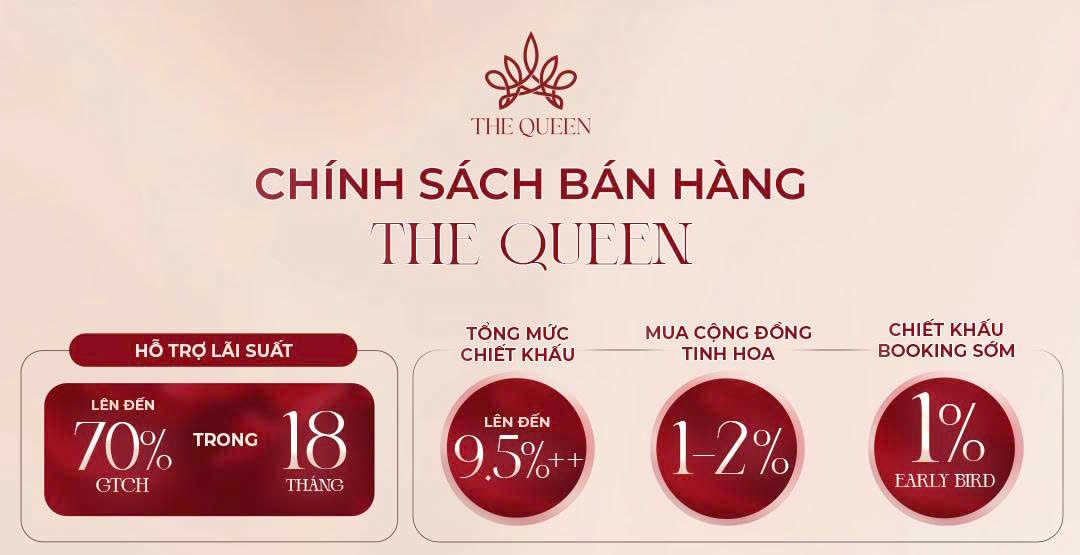Giá bán & chính sách thanh toán mới nhất The Queen – 360 Giải Phóng