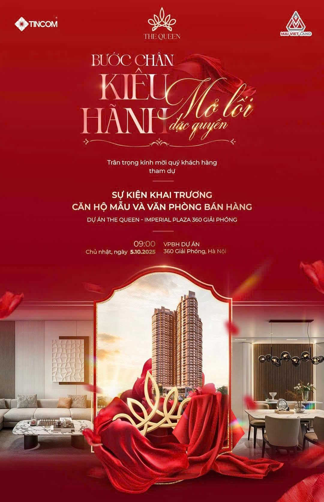 Trải nghiệm căn hộ mẫu The Queen 360 – Dấu ấn kiêu hãnh giữa lòng Hà Nội