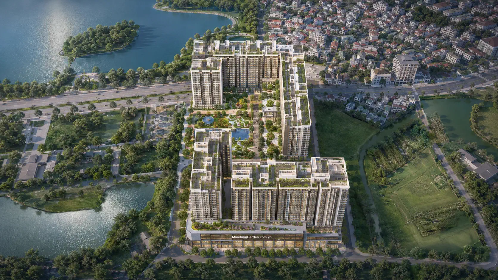 Phối cảnh 3D dự án Mandarin Garden Yên Sở.